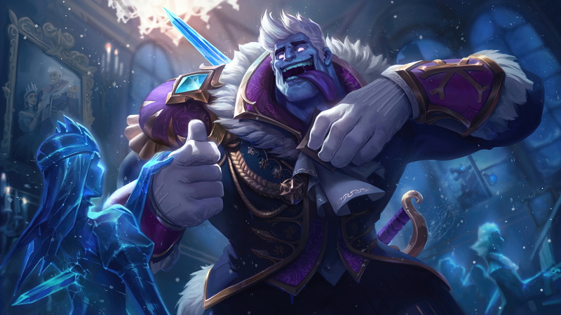 League of Legends, Dr. Mundo (League of Legends), digital art, 8K, Prince, Riot Games, Ice (artist), 4K, frozen water, Dr. Mundo