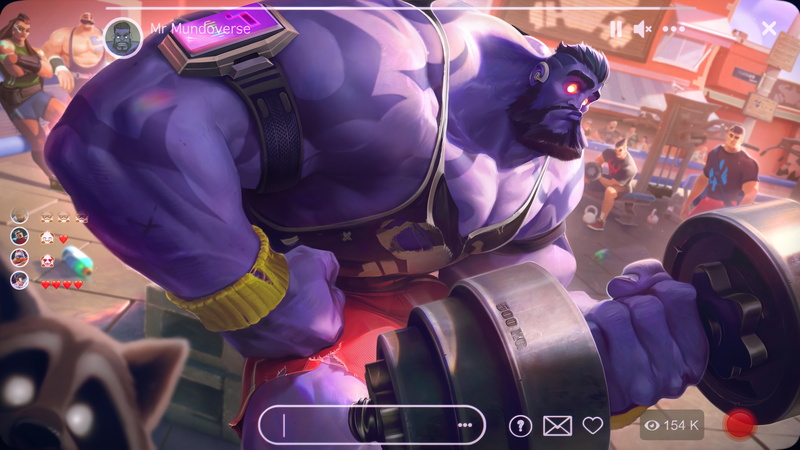 Dr. Mundo, 8K, Dr. Mundo (League of Legends), selfies, digital art, League of Legends, 4K, sport, Mr. Mundoverse, gym equipment, Riot Games