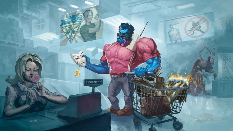 business, adult, art and craft, 1080P, male likeness, shopping, indoors, Dr. Mundo, retail, human representation, creativity, choice, shopping cart, transparent