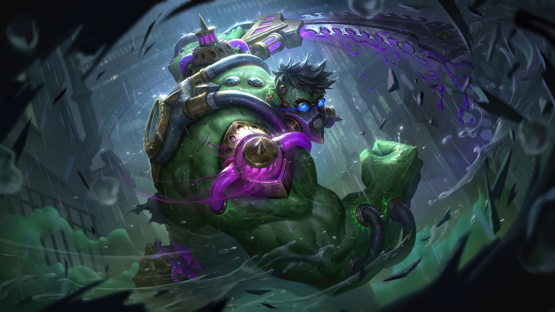 League of Legends, 8K, Riot Games, radioactive, Dr. Mundo (League of Legends), 4K, digital art, Dr. Mundo, toxic