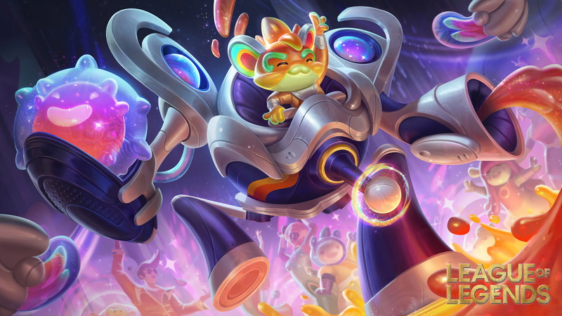 cats, Rumble (League of Legends), space, Rumble, 8K, 4K, Riot Games, League of Legends, michis, Yordle