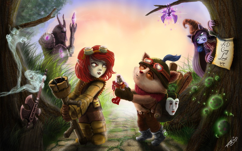 720P, Teemo (League Of Legends), League Of Legends, Tristana (League Of Legends), Video Game