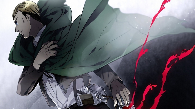 Shingeki No Kyojin, anime, 1080P, Erwin Smith