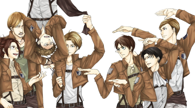 Levi Ackerman, fashion, portrait, Eren Yeager, white background, representation, lifestyles, casual clothing, Attack On Titan, people, hair, Jean Kirstein