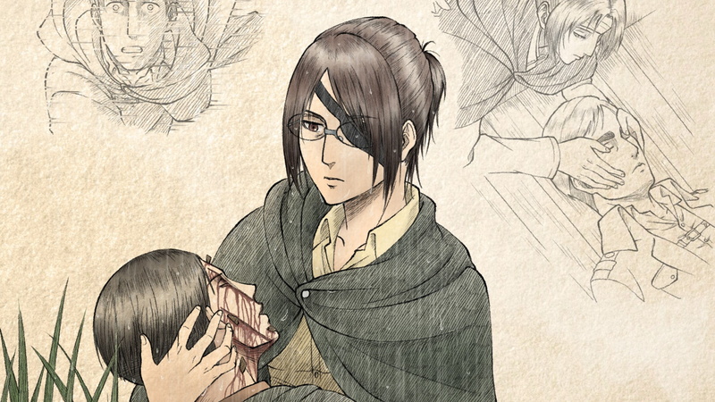 Erwin Smith, 1080P, Hange Zoë, Attack On Titan, Anime, Levi Ackerman