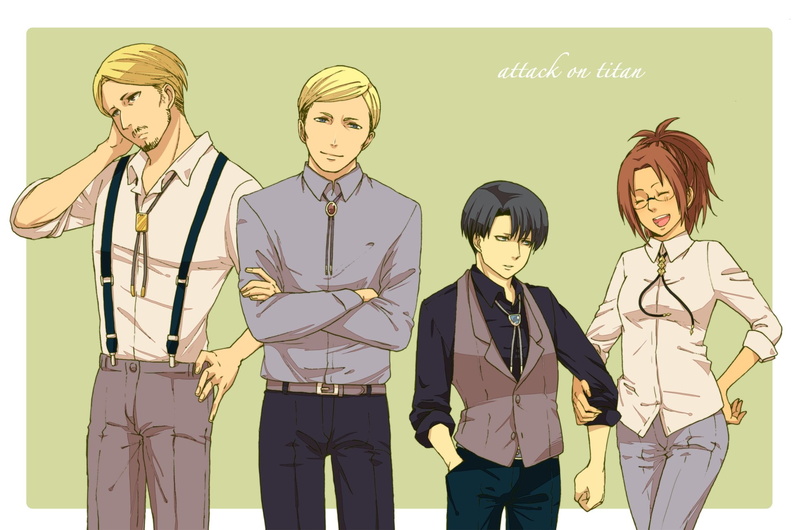 Hange Zoë, Levi Ackerman, 1080P, Anime, Attack On Titan, Mike Zacharius, Erwin Smith