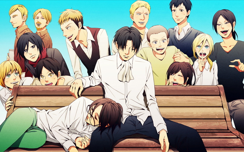 Reiner Braun, Connie Springer, Historia Reiss, Armin Arlert, Anime, Mikasa Ackerman, Hange Zoë, Jean Kirstein, Eren Yeager, Mike Zacharius, Bertholdt Hoover