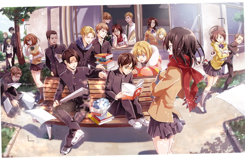 Anime, Eren Yeager, Mike Zacharius, Oluo Bozado, Mikasa Ackerman, Sasha Blouse, Erwin Smith, Historia Reiss, Attack On Titan, Petra Ral, Eld Jinn, Armin Arlert