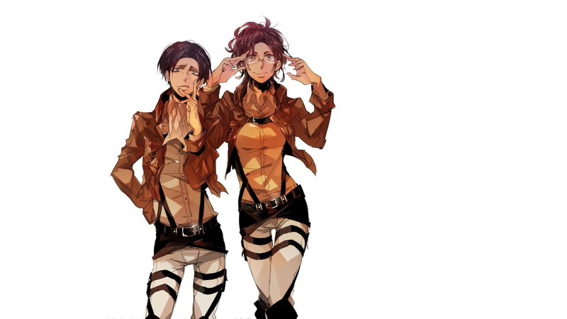 1920x1080, titan, attack, hanji, anime, hanji zoe, man, levi, charater, 1080P, woman, attack on titan, zoe