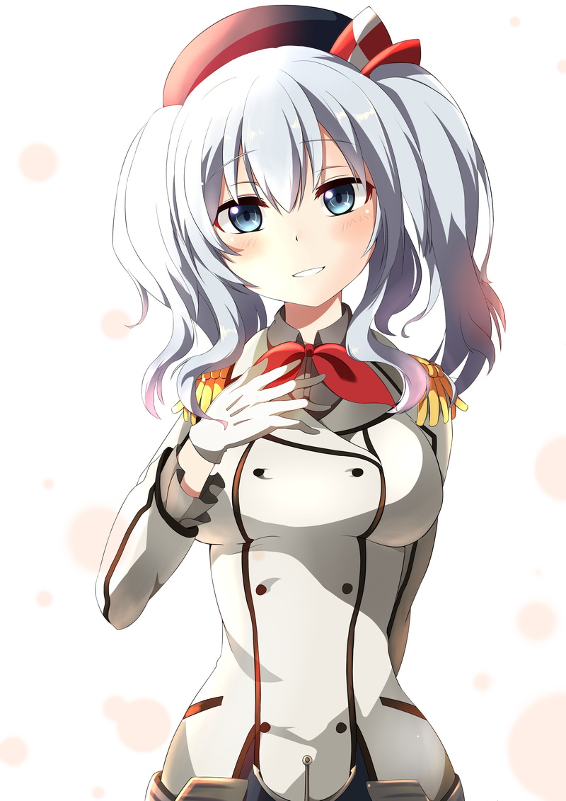Kashima (KanColle), anime, anime girls, indoors, fun, happiness, white background, portrait, human body part, adult, child, healthcare and medicine, retro styled