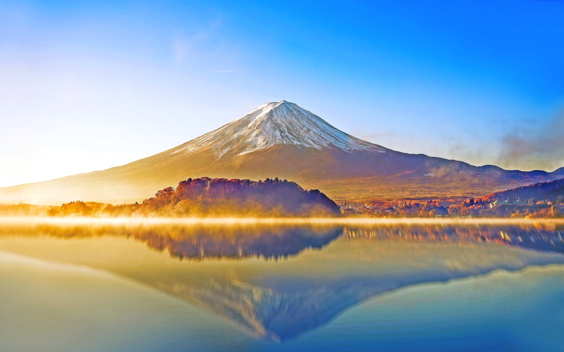 Lake kawaguchiko, 4K, HD, Japan, Mount Fuji, 4K