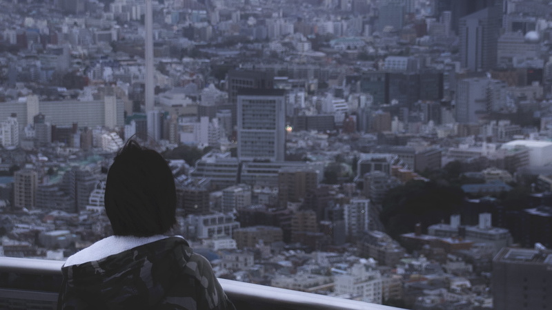 architecture, cityscape, looking at view, office building exterior, lifestyles, roppongi, residential district, rear view, japan, building, outdoors, minato