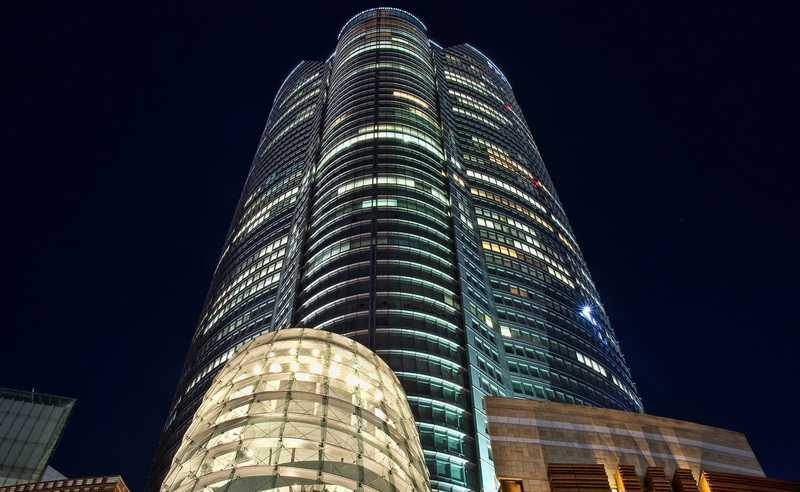 illuminated, nikond40, 2K, Amber, low angle view, built structure, building exterior, night, Tokyo, travel destinations, office, tower, no people, financial district