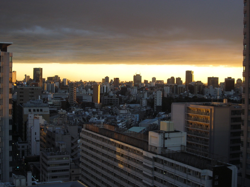 high rise, metropolis, high angle view, outdoors, city, clouds, nature, gray, built structure, concrete, aoyama ichome, 2K, financial district, settlement