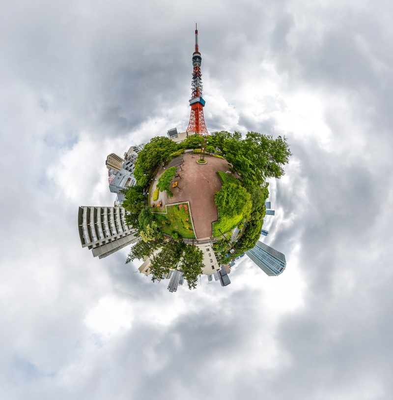 travel, tower, global communications, ocean, city, cloud - sky, architecture, olympic games, minato-ku, 8K, vegetation, outdoors, day, lamp, digital composite