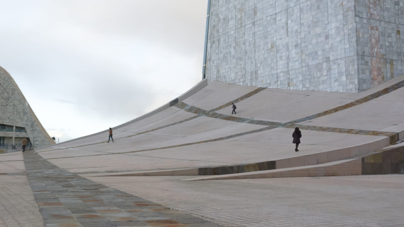 4K, architecture, nature, outdoors, people, cidade da cultura, real people, city, lifestyles, men, wall - building feature, architectural, monte gaiás