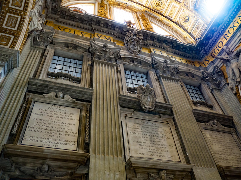 st peters basilica, art and craft, representation, roma, vatican, travel destinations, day, gold, travel, st peters, no people, low angle view, ornate