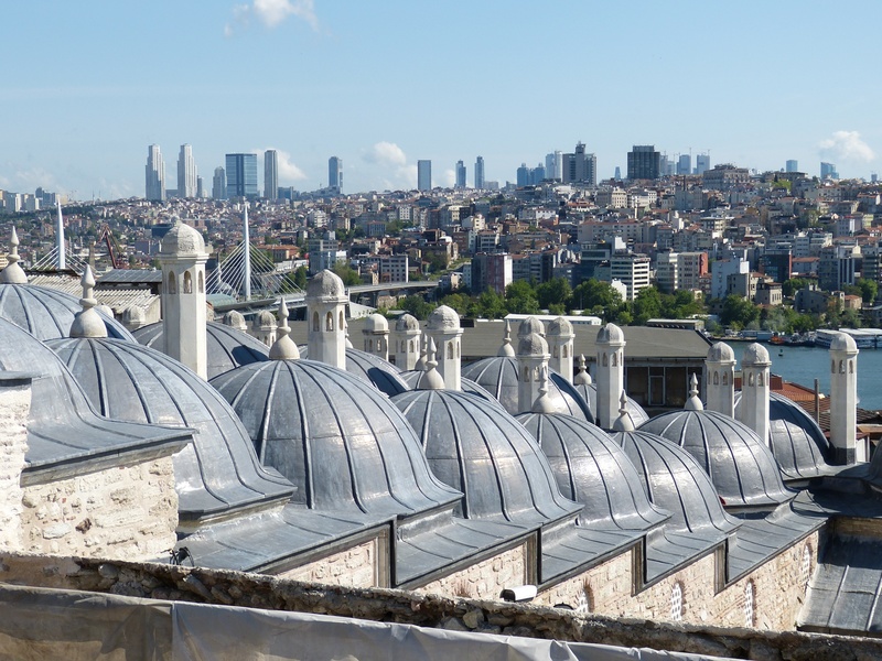 built structure, buildings, outdoors, daytime, prayer, megacity, view, dome, cityscape, turkey, day, 2K, outlook, skyscraper, travel destinations, sky