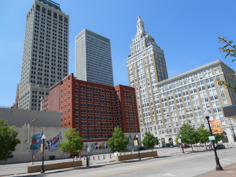 three, brown, market, skyline, sky, oklahoma, hotel, grey, office building exterior, office, nature, skyscraper, public, commercial, high, corporate, residential district