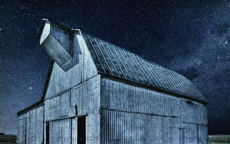 barns, abandoned, sky, trees, nature, photograph, building exterior, clouds, americana, champaign, countryside, weeds, william sturgell, building, shed