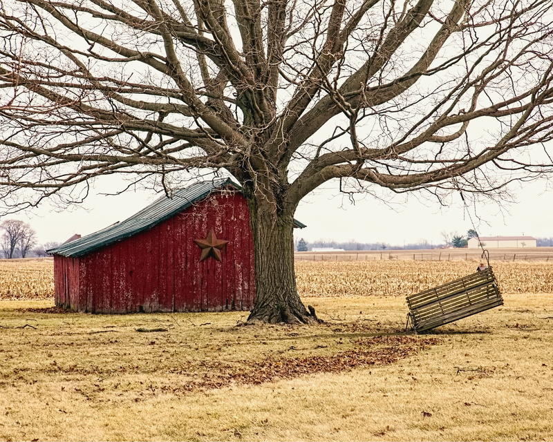 photo, landscape, house, champaign county, scenery, architecture, brown, trees, near, digital art, county, plant, historic, red, cottage, buildings, scenic