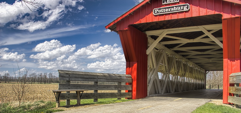 wood - material, artistic, urbana, covered bridge, sunlight, clouds, scenic, bench, rural, golden, travel destinations, scene, photograph, built structure