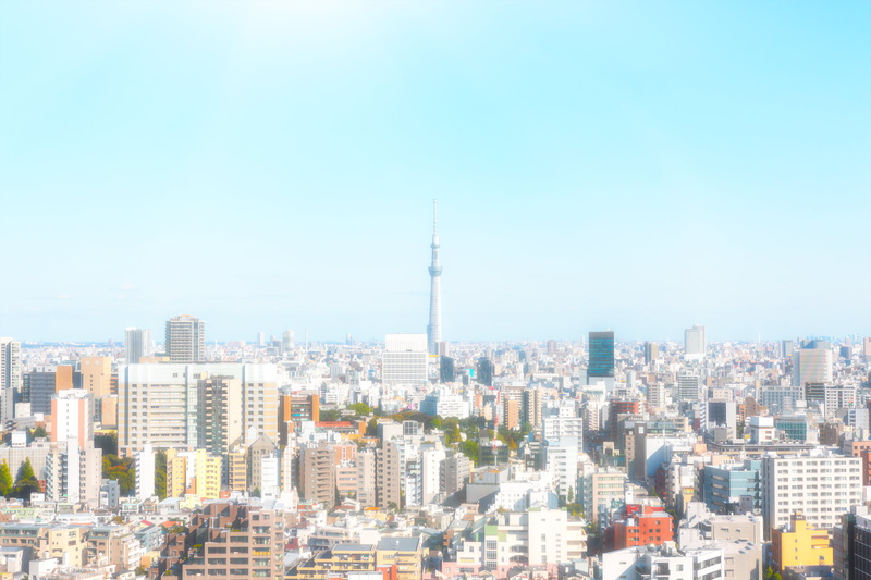 Tokyo, tower, Tokyo Skytree, animation, 2K