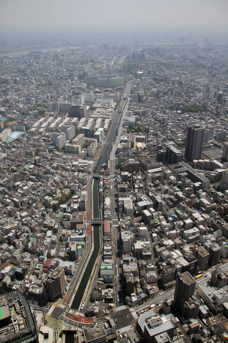 skytree, day, landmark, financial district, 5K, aerial view, skyscraper, crowd, tokyo, urban, downtown, modern, building, city, japan, residential district