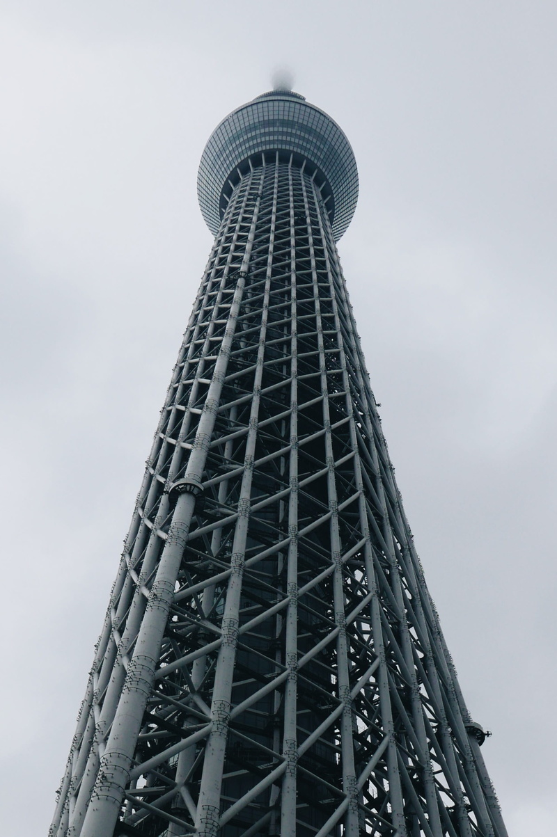 building exterior, technology, global communications, tokyo, concrete, high rise, lx100, outdoors, tourism, architecture, lumix, worm, travel, sky, tall - high