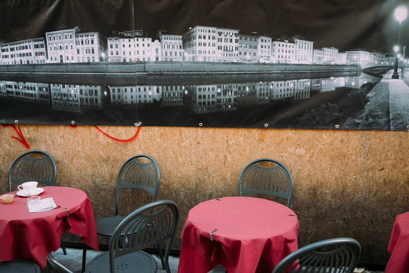 chairs, caf, nature, pisa, in a row, sight, stadt, 4K, architektur, table, travel, culture, tables, built structure, italy, europa, kultur, architecture