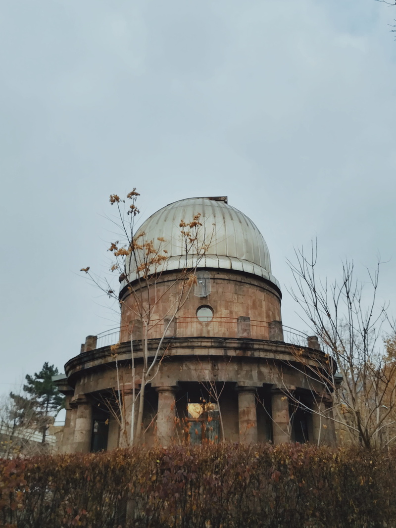 outdoors, travel destinations, dome, building, yerevan, sky, cloud - sky, the past, nature, armenia, day, low angle view, no people, water tower - storage tank