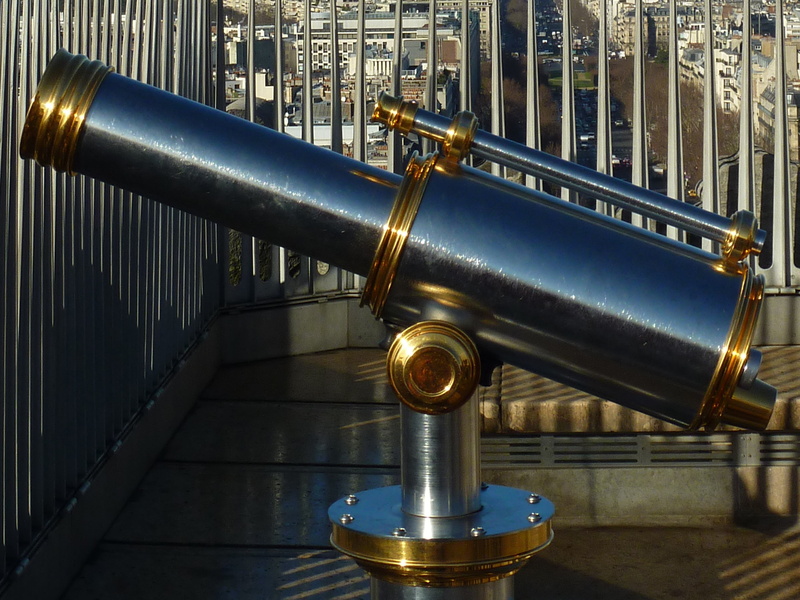 travel destinations, lookout, outlook, paris, target, close-up, metal, built structure, observation deck, france, no people, outdoors, telescope, architecture