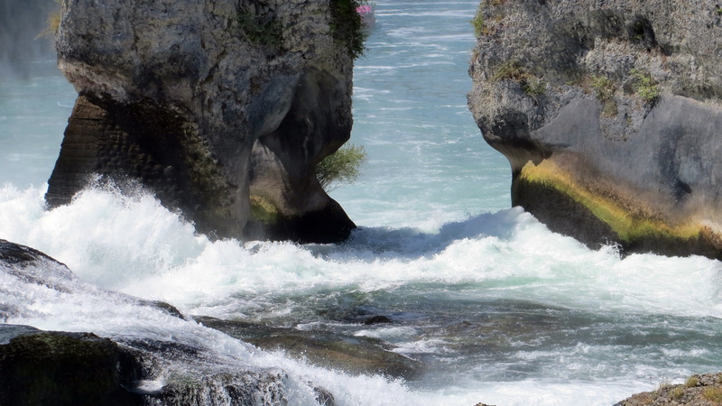 rock formation, switzerland, wave, rock, tourism, murmur, destination, motion, outdoors, germany, river, nature, observation deck, schaffhausen, spray