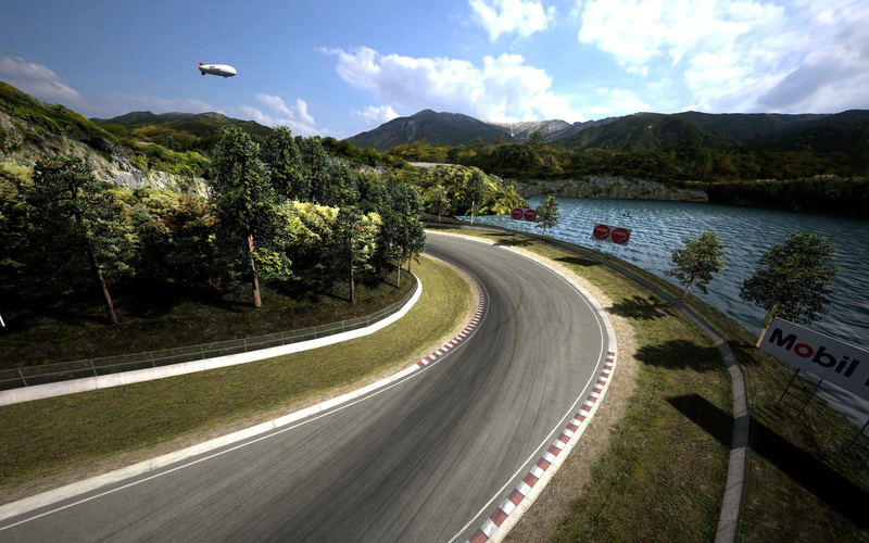 hd, 2K, race, gray, road, video games, turismo, track, gran, trees, green, concrete, landscape