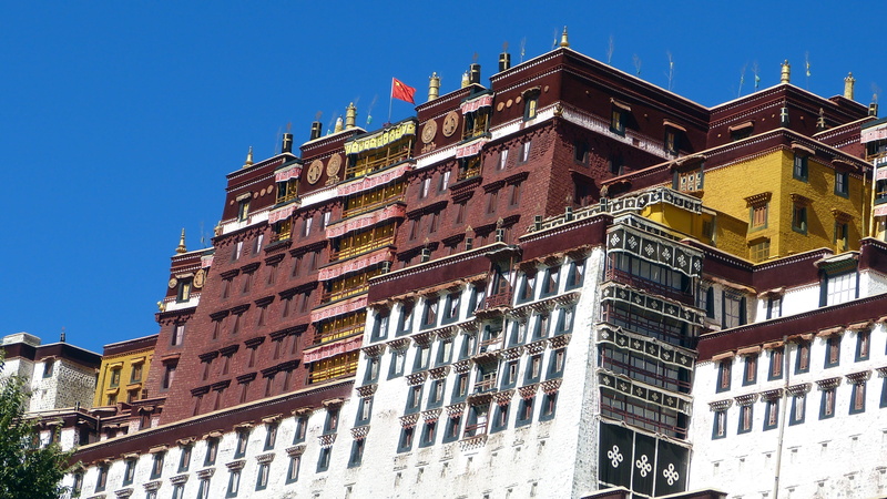 building exterior, office building exterior, nature, window, apartment, history, sky, outdoors, palace, historically, old building, lhasa, built structure