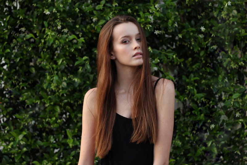 looking At Camera, copy Space, young Women, hairstyle, portrait, standing, green, only Women, front view, adult, 5K, adults Only, plants, lifestyles, females