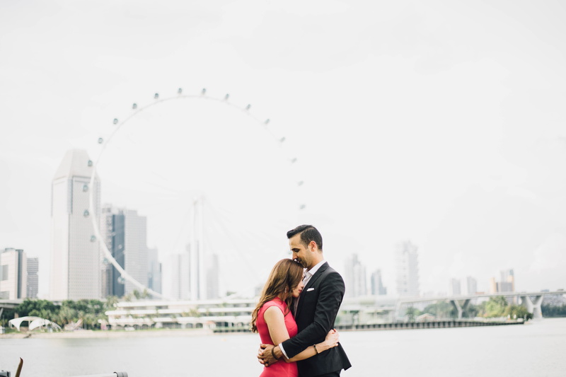 standing, river, adults Only, urban Scene, wedding, smiling, heterosexual Couple, couple, built structure, togetherness, happiness, city Life, young Adult