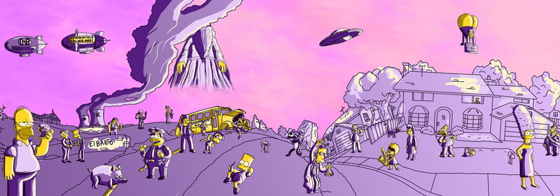 Rolando Lopez Fonseca, cartoon, The Simpsons, artwork, 4K, TV Series