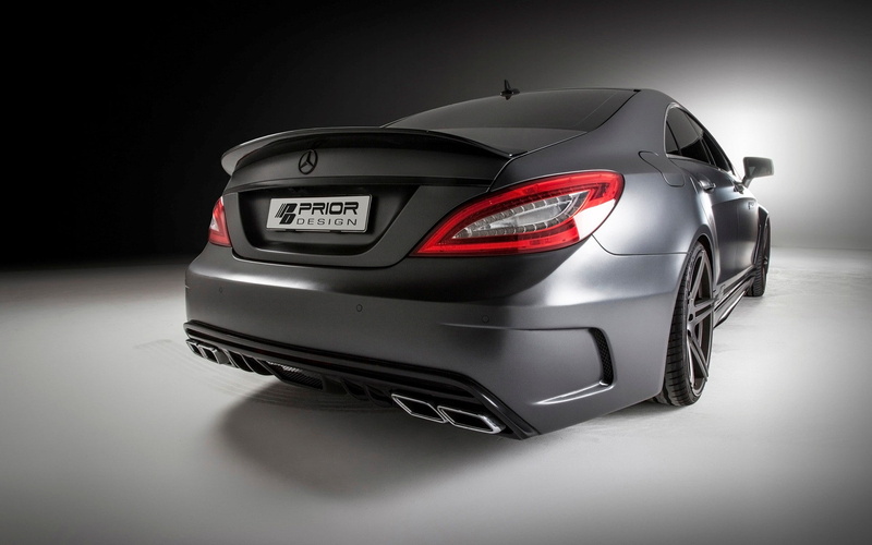 1080P, racecar, studio shot, Mercedes-Benz CLS, sports race, sport, mode of transportation, Prior Design, competition, black background, sports car, auto racing