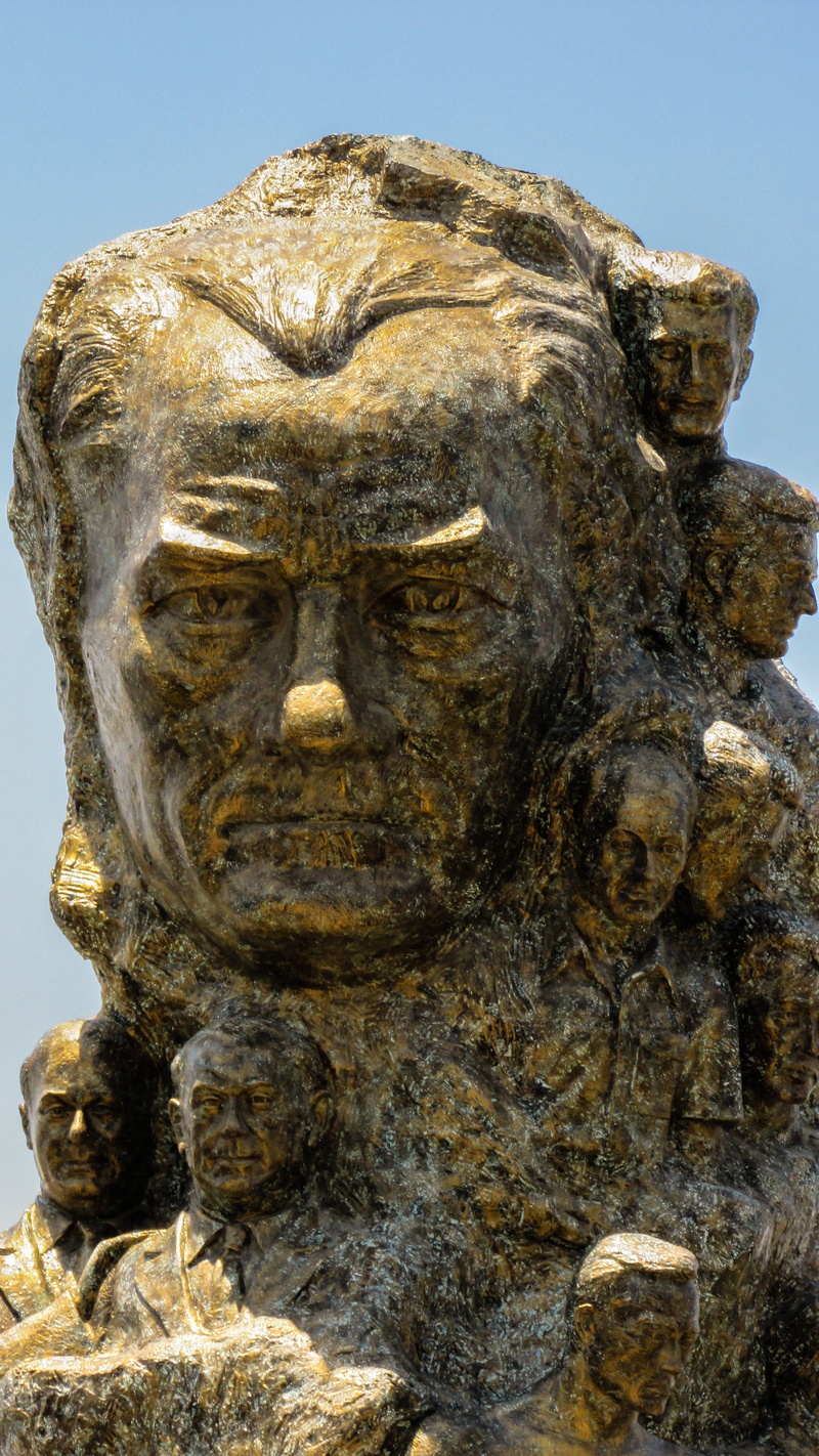cyprus, 4K, history, carving, nature, low angle view, the past, monument, architecture, sightseeing, art and craft, kemal ataturk, no people, craft, statue