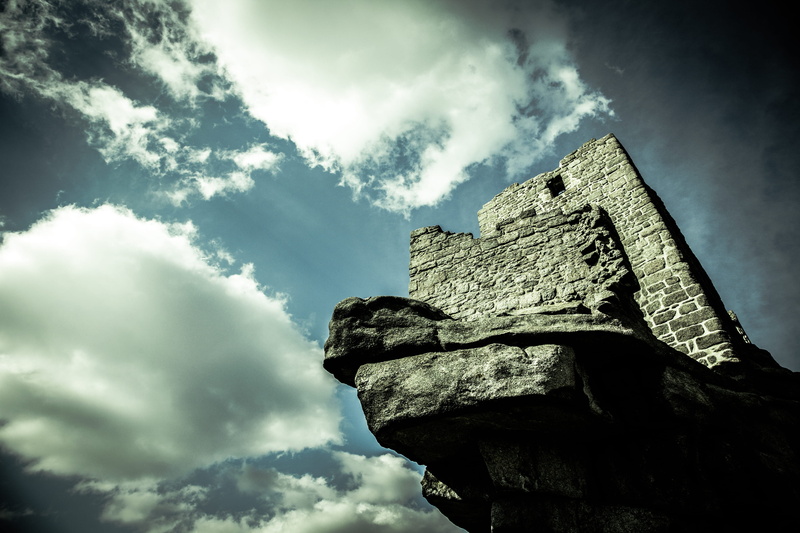 architecture, ancient civilization, day, the past, 4K, solid, nature, historical site, bavaria, old, sky, old ruin, sculpture, flossenbürg, history, low angle view
