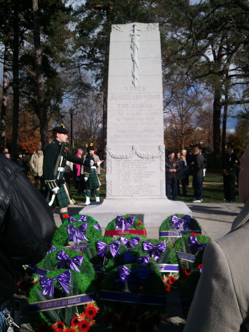 people, monument, group of people, bouquet, plant, tombstone, oakville, ontario, canadian, architecture, cenotaph, outdoors, flower arrangement, cemetery