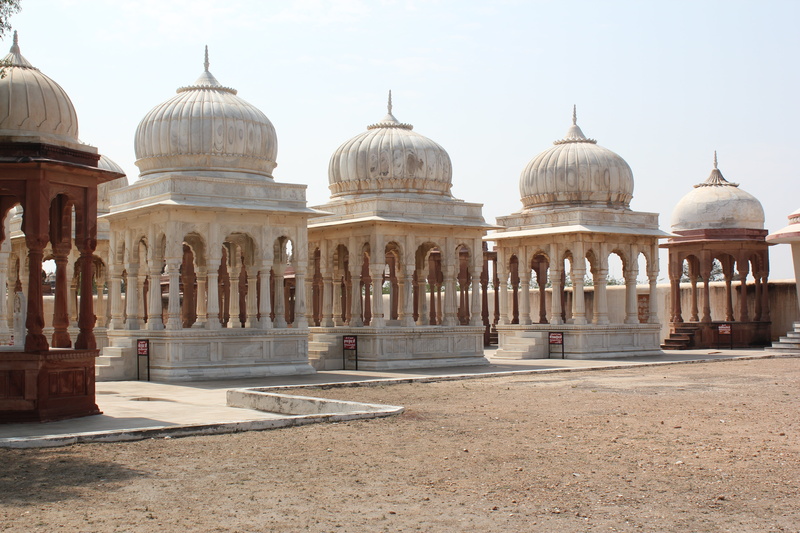 rajasthan, five, old, white, spirituality, travel, clear sky, ancient, architecture, 5K, place of worship, nature, tomb, sky, history, india, temples