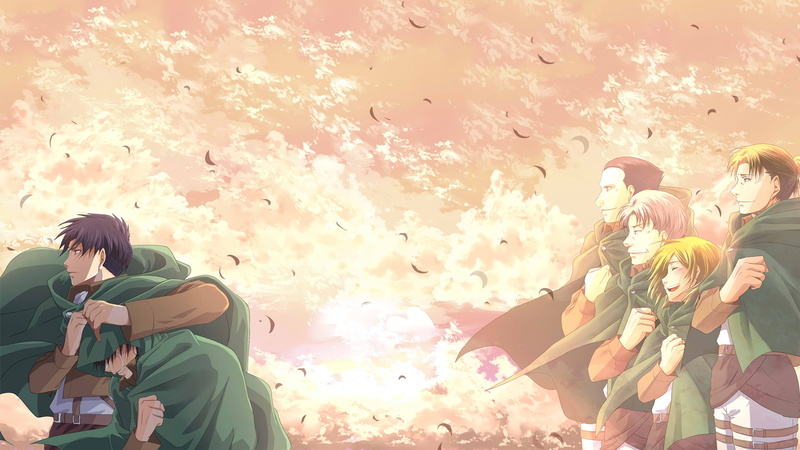 Levi Ackerman, Eld Jinn, Eren Yeager, Gunther Schultz, 1080P, Attack On Titan, Anime, Oluo Bozado, Petra Ral