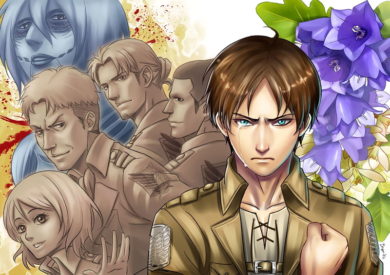 Petra Ral, Gunther Schultz, Auruo Bossard, Attack On Titan, 1080P, Shingeki No Kyojin, Erd Gin, Anime, Eren Yeager