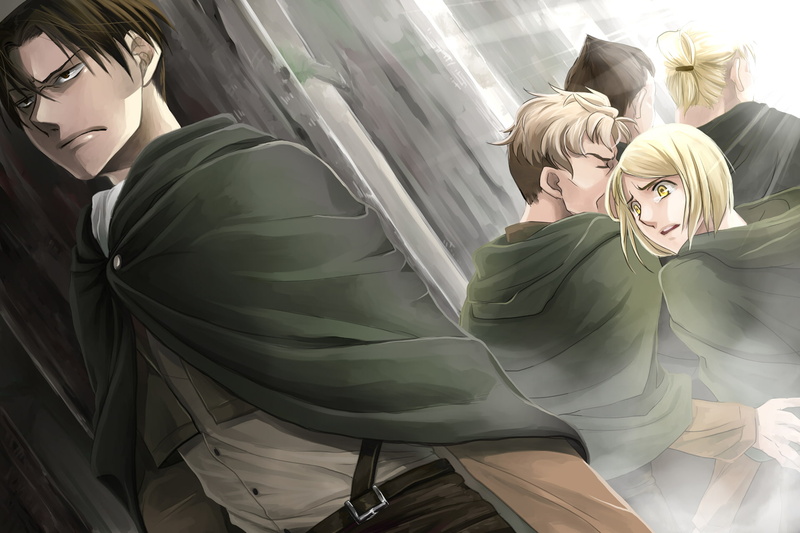 Anime, Oluo Bozado, Attack On Titan, Erd Gin, 1080P, Gunther Schultz, Levi Ackerman, Petra Ral