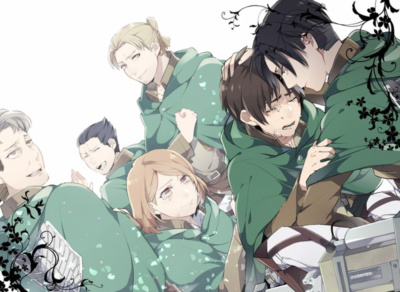 leaf, day, art and craft, shingeki no kyojin levi ackerman petra ral eren jeager oluo bozado eld jinn gunther schultz, creativity, 720P, male likeness
