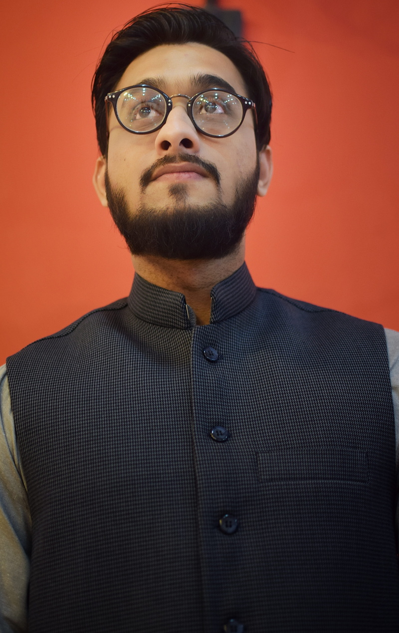 facial hair, standing, pakistan, one person, hairstyle, casual clothing, front view, contemplation, young adult, men, wedding, beard, lahore, young men