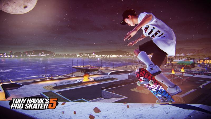 competition, 1080P, activity, video games, motion, outdoors, adult, running, professional sport, effort, stadium, sky, water, young adult, Tony Hawks Pro Skater 5