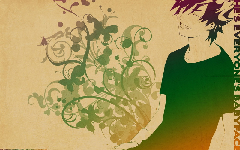 pattern, poster, built structure, architecture, green color, paint, everyone, leaf, anime boys, activity, nature, 1080P, indoors, paper, drawing - art product
